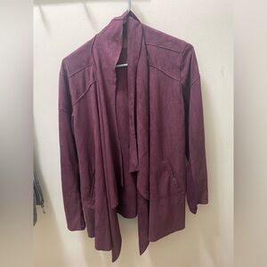 XL Blank NYC burgundy suede sweater